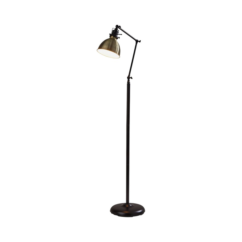 Alden Floor Lamp Antique Bronze & Antique Brass