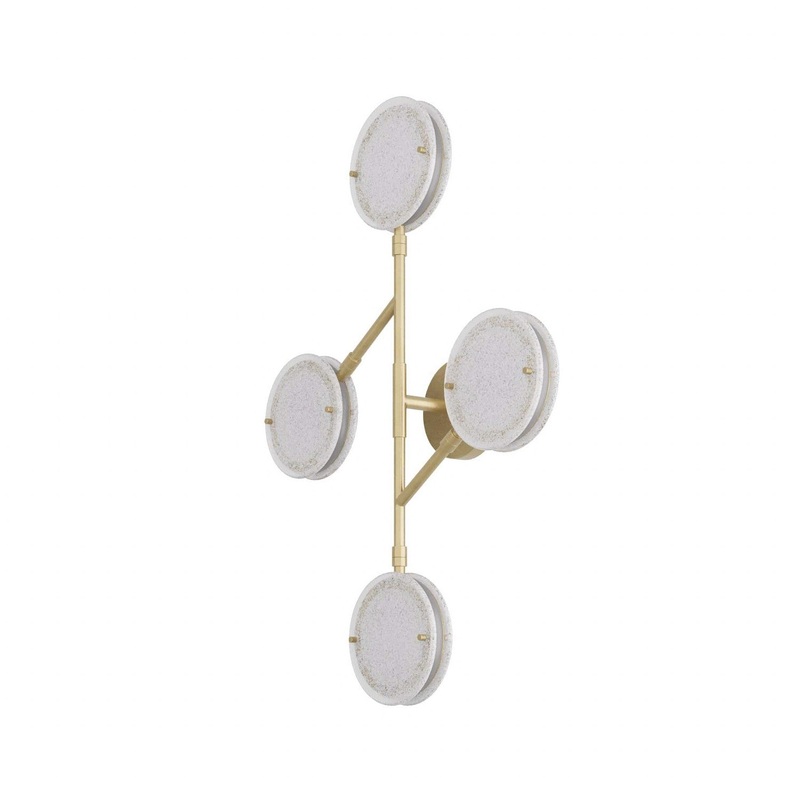 Arteriors DWC16 Meridian LED Wall Sconce Clear Seedy