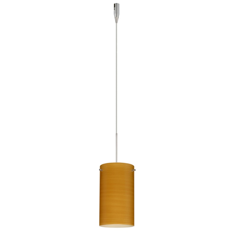 Besa RXP-4404OK-SN Stilo One Light Pendant Satin Nickel