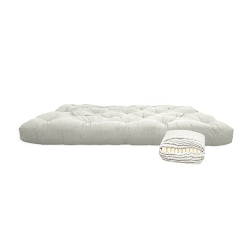 Futon in cotone con 4 cm di lattice, 150x200x13 cm