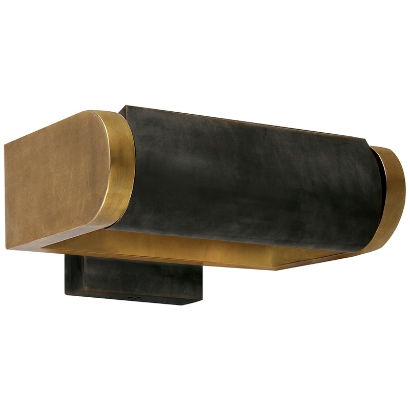 One Light Wall Sconce from the David Art Collection in Hand-Rubbed Antique Brass Finish by Visual Comfort Signature
