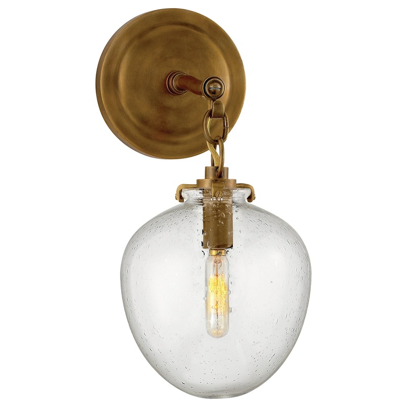 One Light Wall Sconce from the Katie Acorn Collection in Hand-Rubbed Antique Brass Finish by Visual Comfort Signature