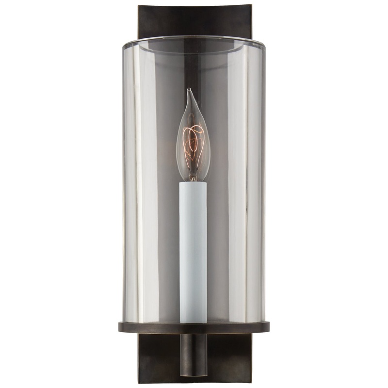 One Light Wall Sconce from the Truffaut Collection in Bronze Finish by Visual Comfort Signature