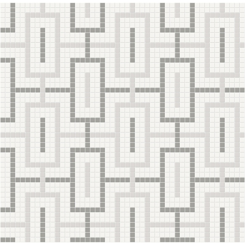 Soho Evening Blend Chain Pattern Matte Porcelain Mosaics. 1 Sheet = .91 Sq. Ft.