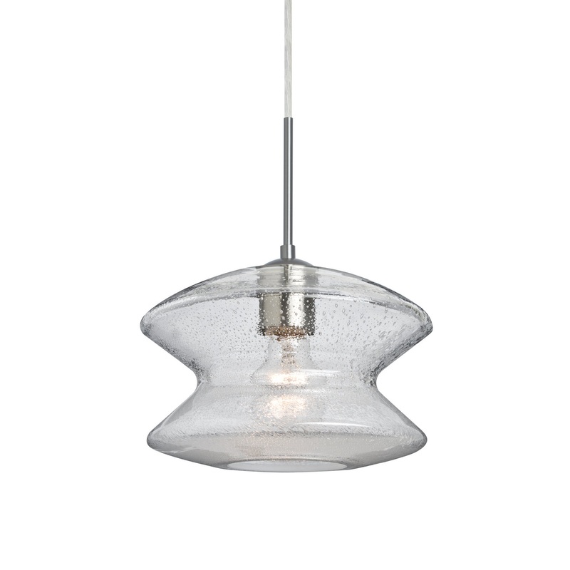 Besa 1JC-ZENCL-SN Zen One Light Pendant Satin Nickel