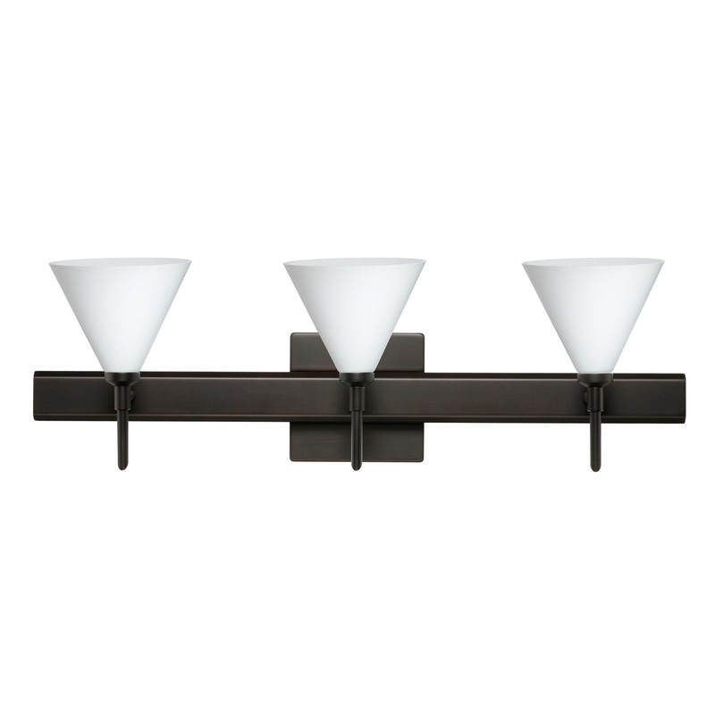 Besa 3SW-512107-BR-SQ Kani Three Light Wall Sconce Bronze (Discontinued)