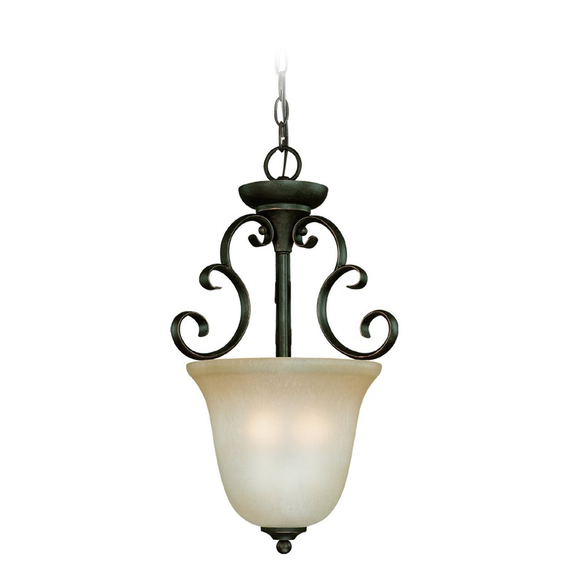 Craftmade 24223-MB Barrett Place Three Light Foyer Chandelier Mocha Bronze (Discontinued)