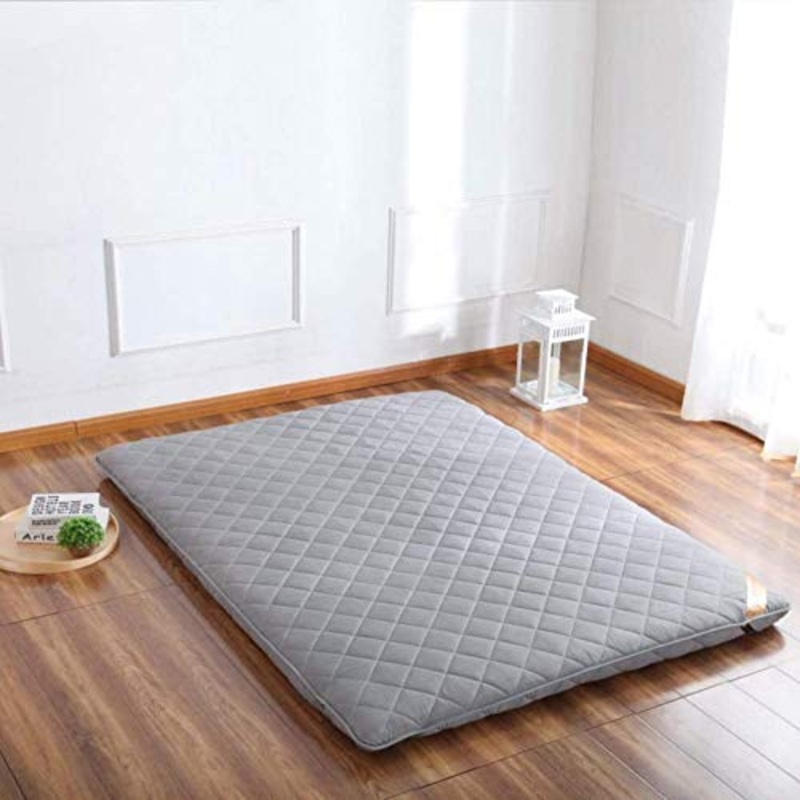 HKX Tappetino, Tappetino Futon coprimaterasso Futon Tradizionale Molto Spesso Queen Size Dormitorio-B 100x200cm (39×79 Pollici)