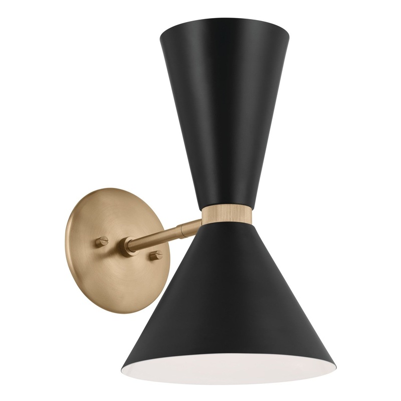 Kichler 52570CPZBK Two Light Wall Sconce, Champagne Bronze