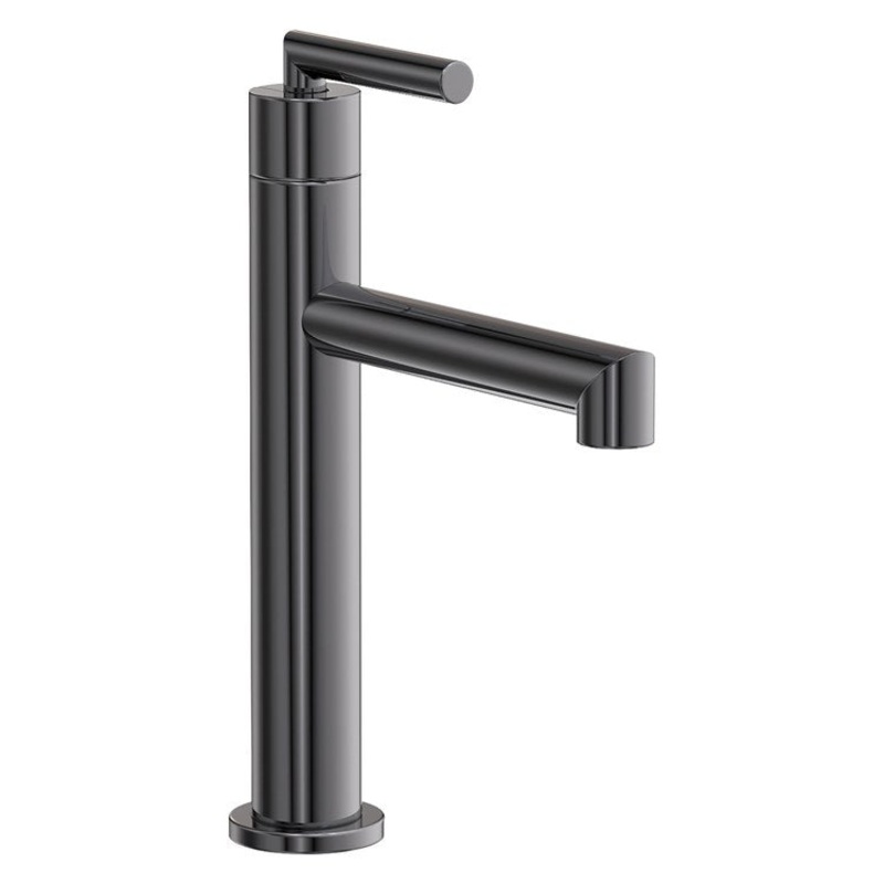 Lavatory Faucet Keaton 1 Lever ADA Midnight Chrome 1.2 Gallons per Minute Brass Spout Height 5-5/8 Inch