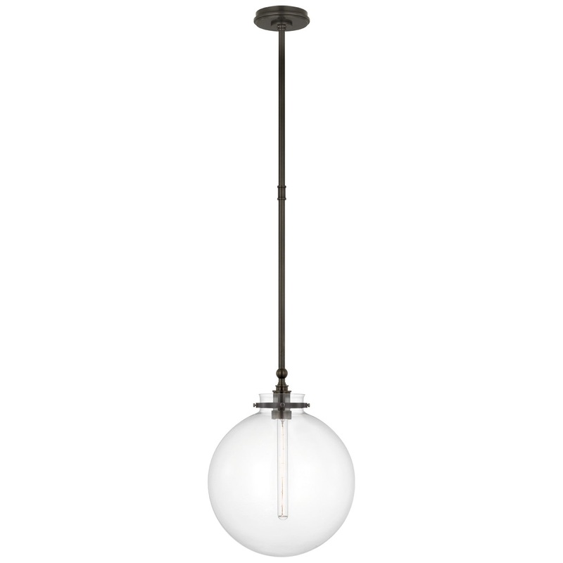 LED Pendant from the Parkington Collection in Bronze Finish by Visual Comfort Signature