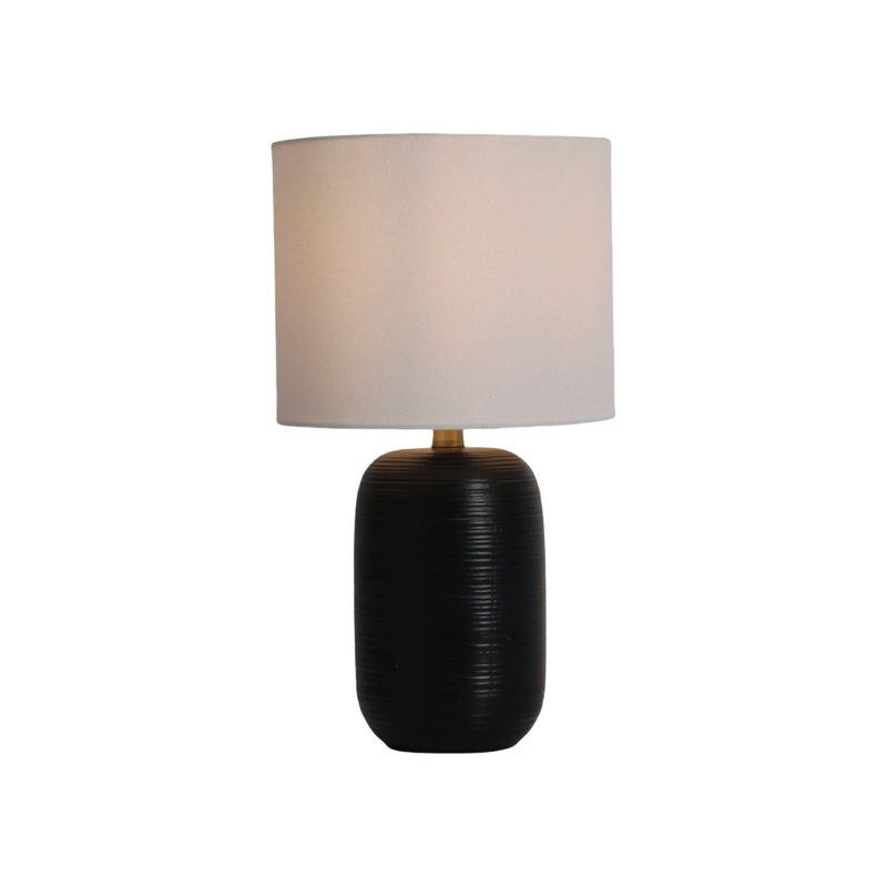 Picolo 13″H Ceramic Table Lamp Black