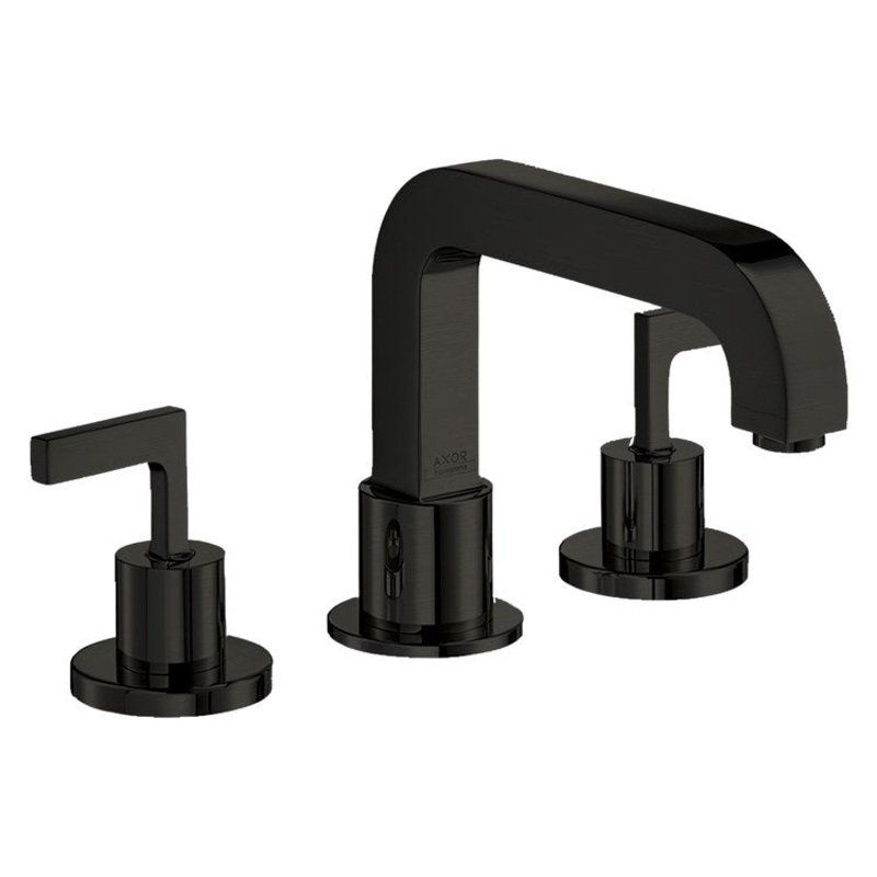 Roman Tub Trim Citterio 2 Lever Brushed Black Chrome ADA 3 Hole 7.8 Gallons per Minute