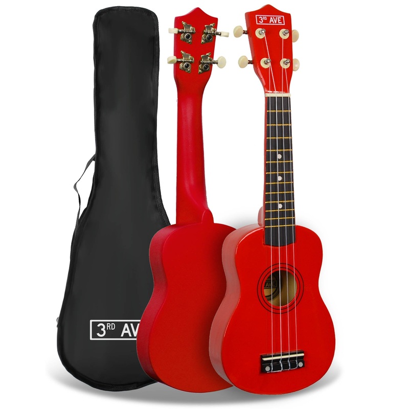 3rd Avenue Soprano Ukulele – Red