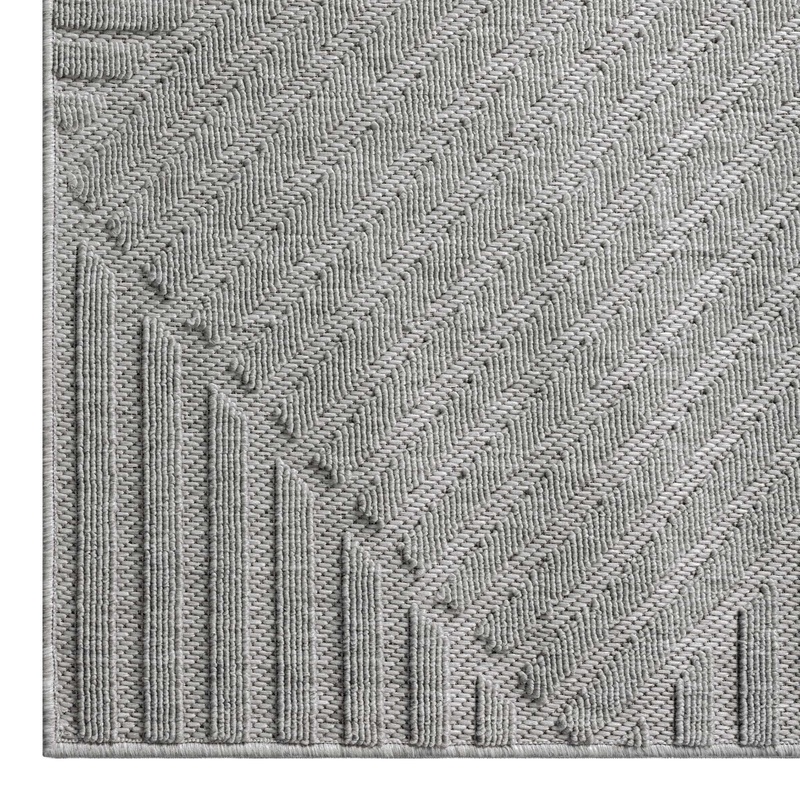 Alpha Outdoor Rug – Light Grey – 160×230