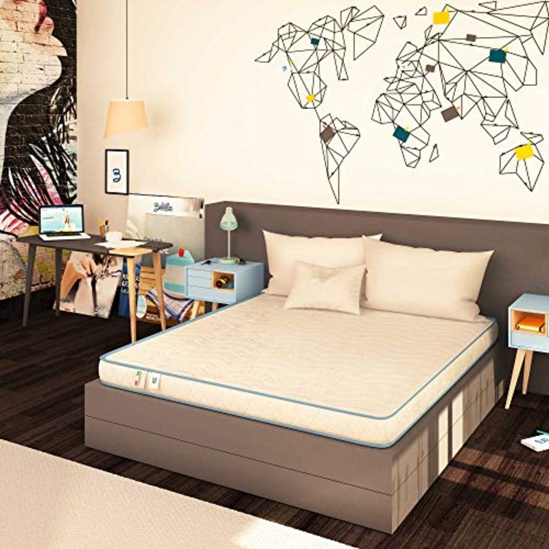 Baldiflex Emporio Materasso Matrimoniale Easy Basic S, H 11 cm in Poliuretano Espanso Waterfoam, Ortopedico, Antiacaro, Misura 160×190 cm
