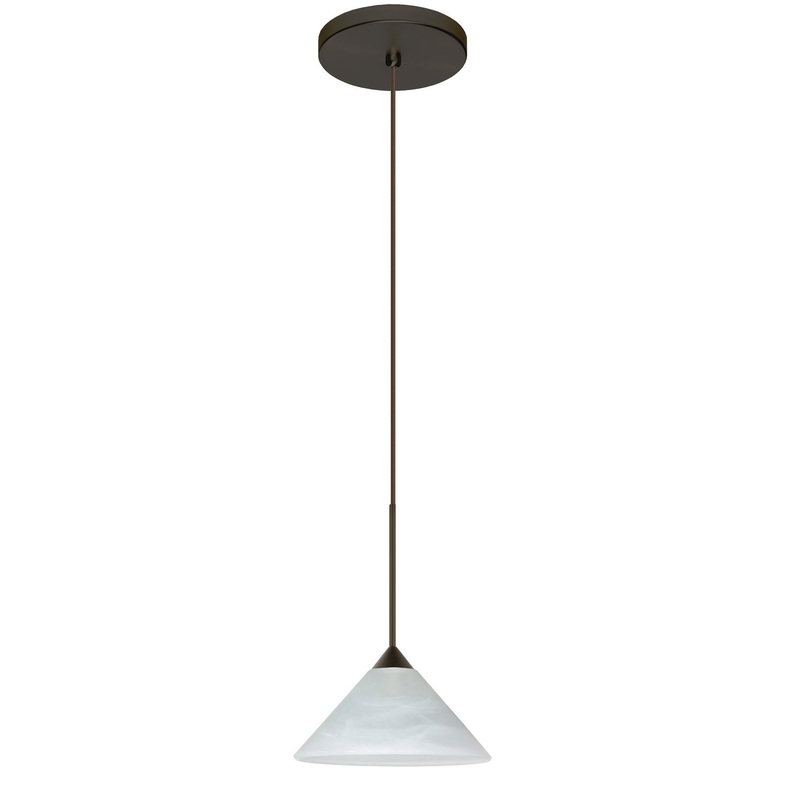 Besa 1XT-117652-LED-BR Kona One Light Pendant Bronze