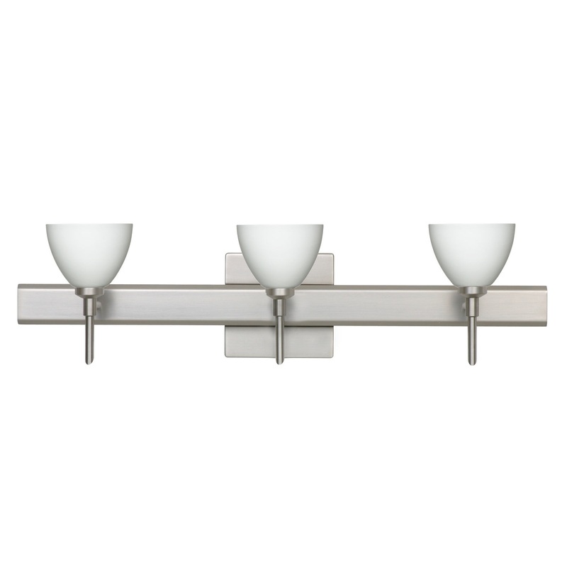 Besa 3SW-185807-SN-SQ Divi Three Light Wall Sconce Satin Nickel
