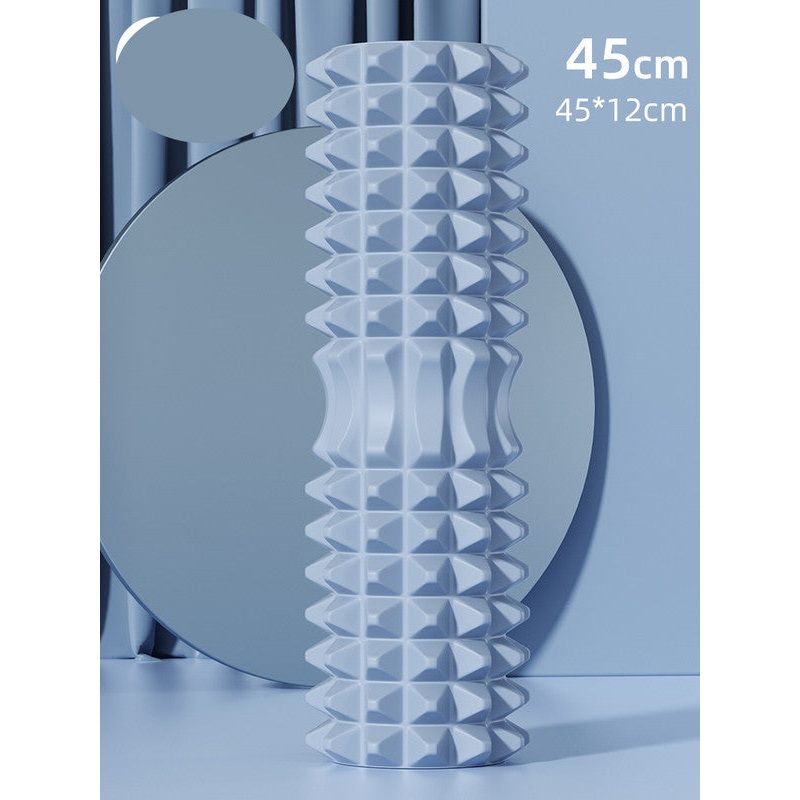 Blue High-Density 3D Trigger Point Foam Roller – Solid Core Massager for Deep Tissue Muscle Recovery & Yoga