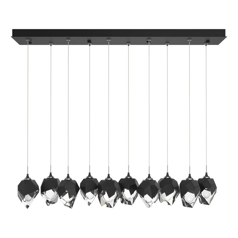 Chrysalis 10-Light Small Crystal Pendant Black Black Crystal (BP)