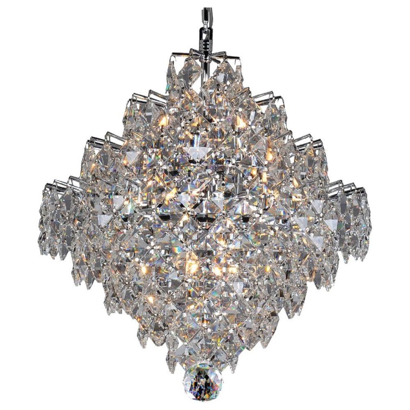 Cluster 4-Light Chandelier Chrome