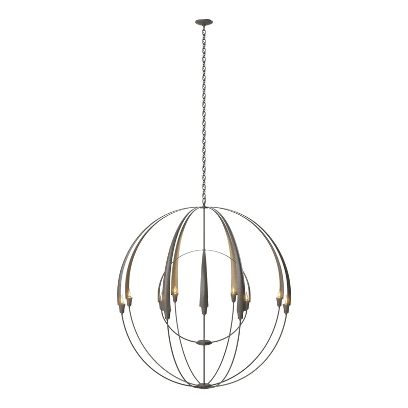Double Cirque Large Scale Chandelier Dark Smoke
