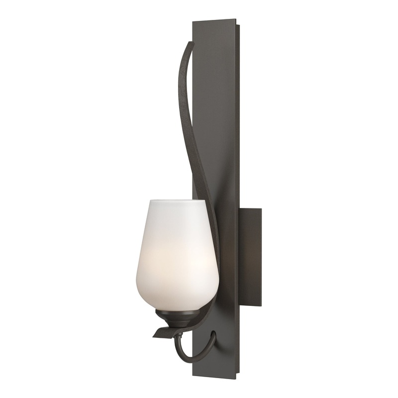 Flora Sconce Dark Smoke Opal Glass (GG)