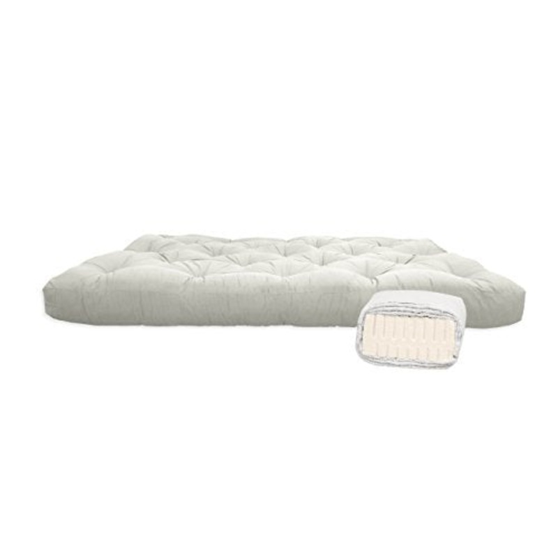 Futon in cotone con 15 cm di lattice, 180x200x19 cm