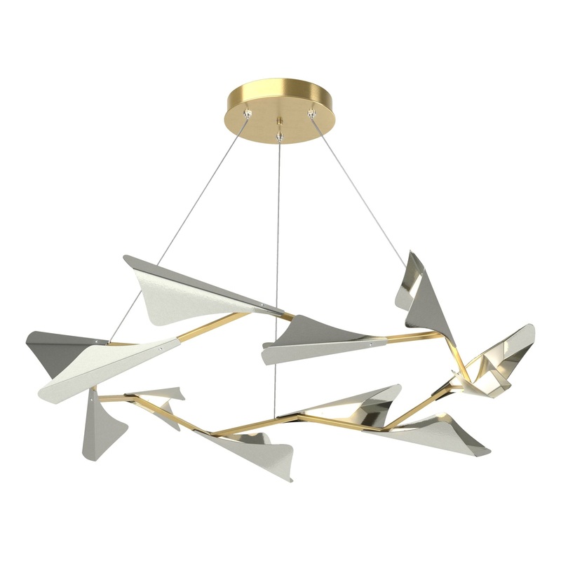 Plume 12-Light LED Pendant Modern Brass Sterling