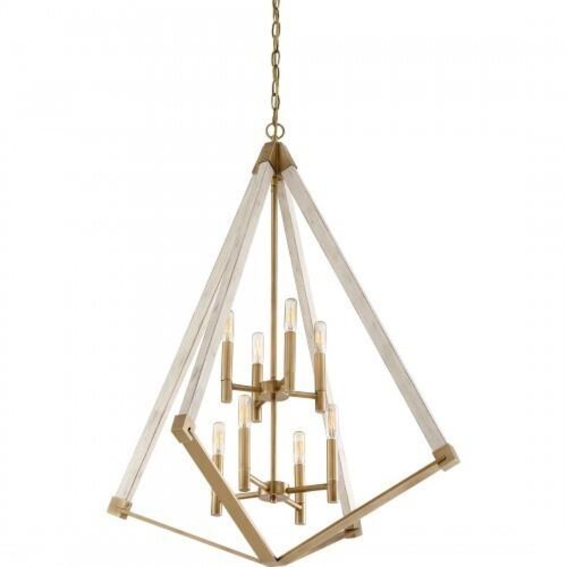 Quoizel VP5208WS Viewpoint Foyer 8lt weathered brass Pendant