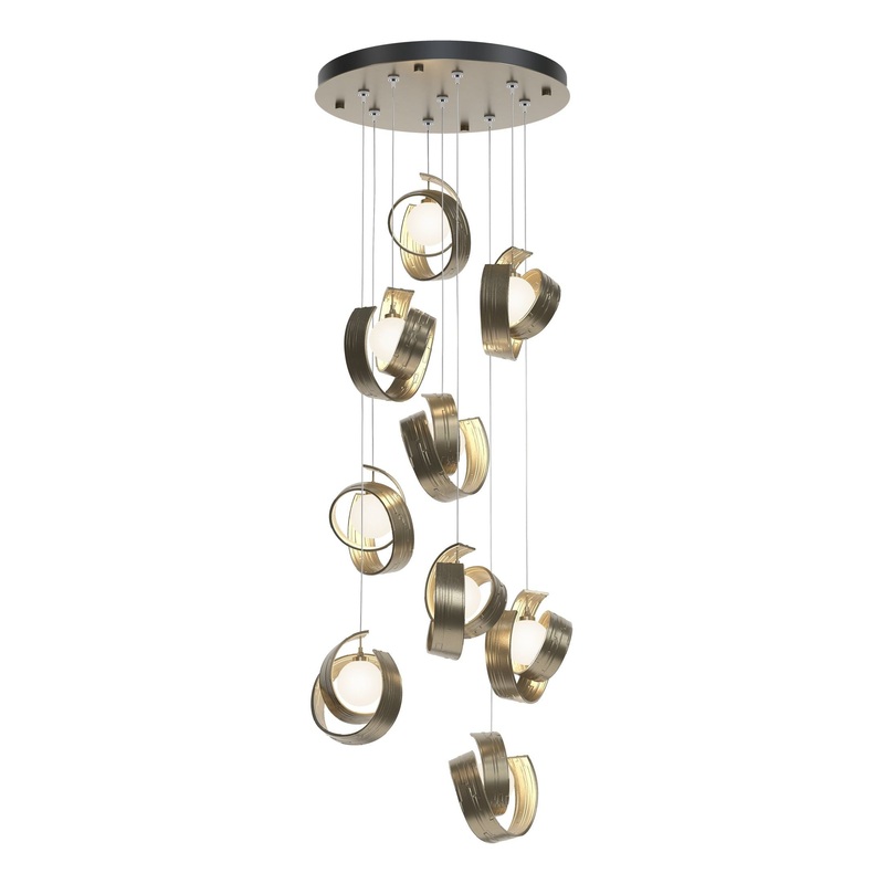 Riza 9-Light Pendant Soft Gold