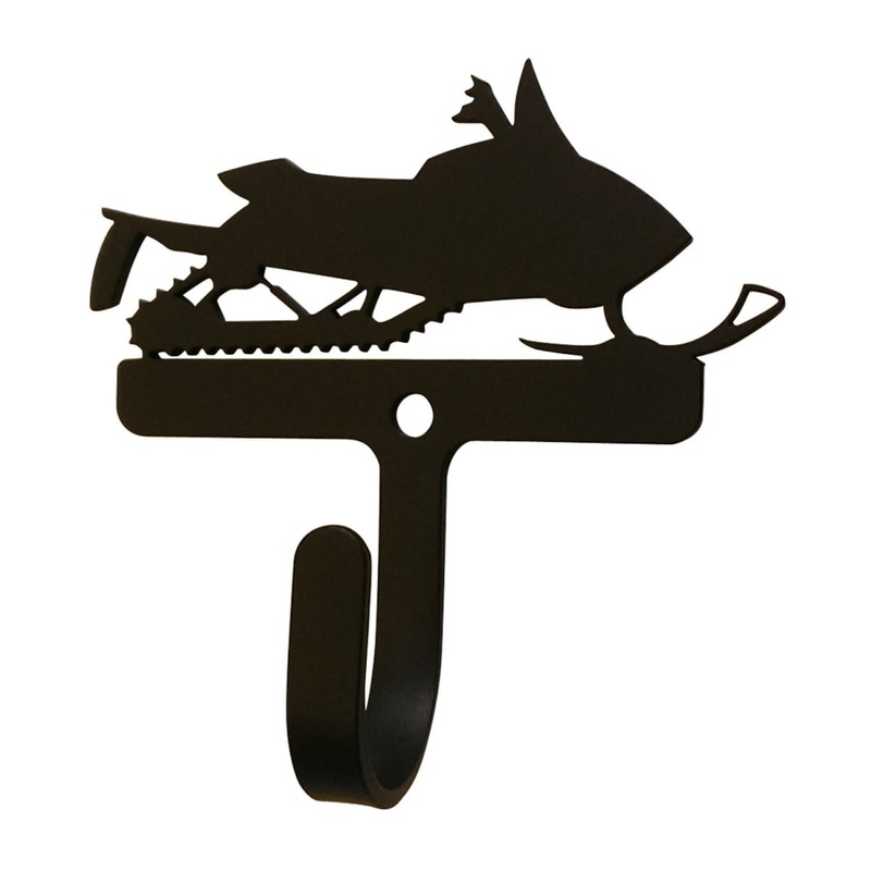 Village Wrought Iron WH-314-S Snowmobile Wall Hook Small