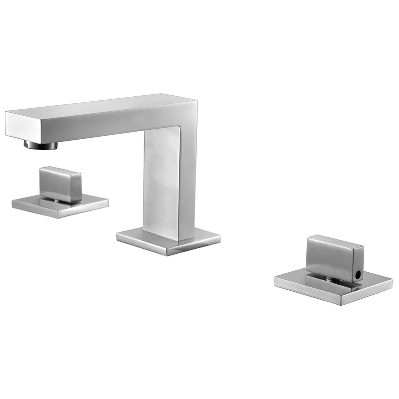 ALFI brand AB1322-BN Brushed Nickel Modern Widespread Bathroom Faucet