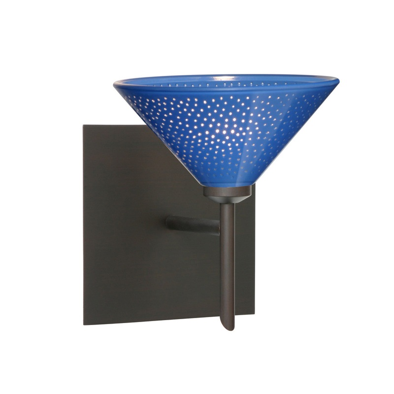 Besa 1SW-282484-BR-SQ Kona One Light Wall Sconce Bronze