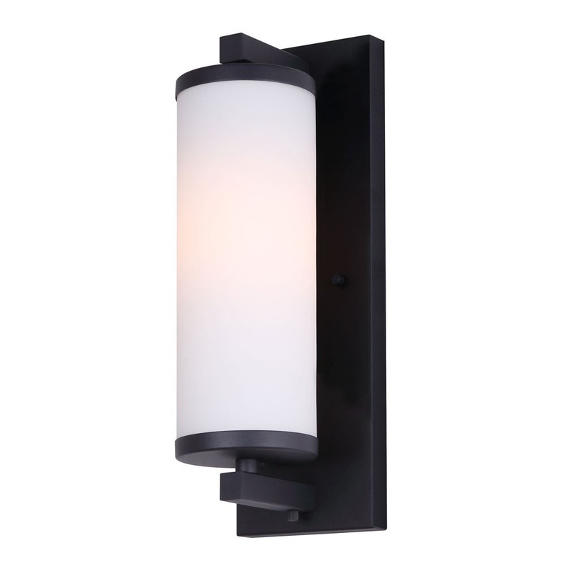 Canarm IOL600BK Seager One Light Outdoor Lantern Black