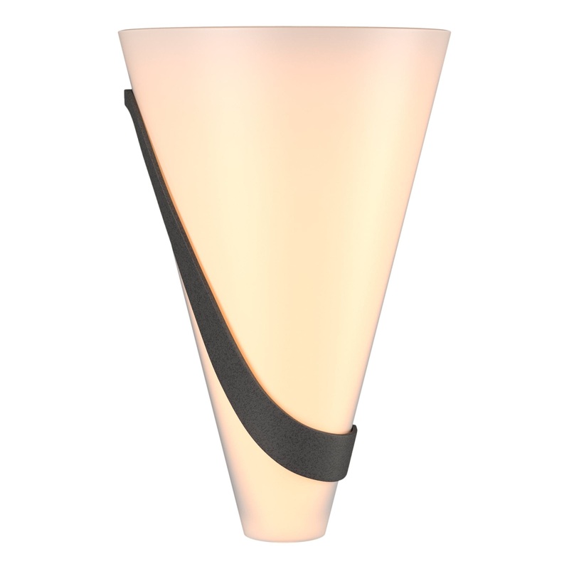 Half Cone Sconce Natural Iron Left