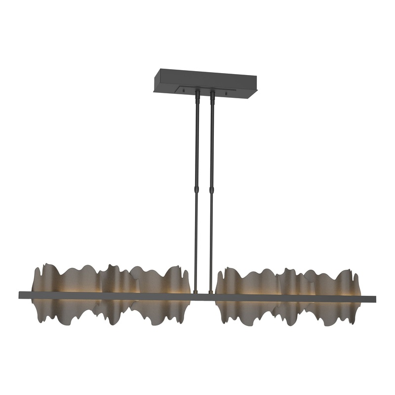 Hildene Large LED Pendant Black Dark Smoke