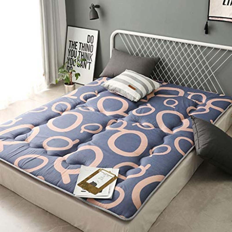 LJ Tatami Materasso, Terra Tatami Doppio Antiscivolo Imbottito Cuscini, Morbido Tappetino Assorbe L’umidit, della Famiglia della Trapunta, Dormitorio Singolo Sleeping Mat