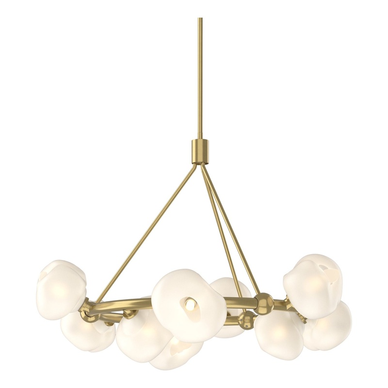 Ume 9-Light Ring Pendant Modern Brass