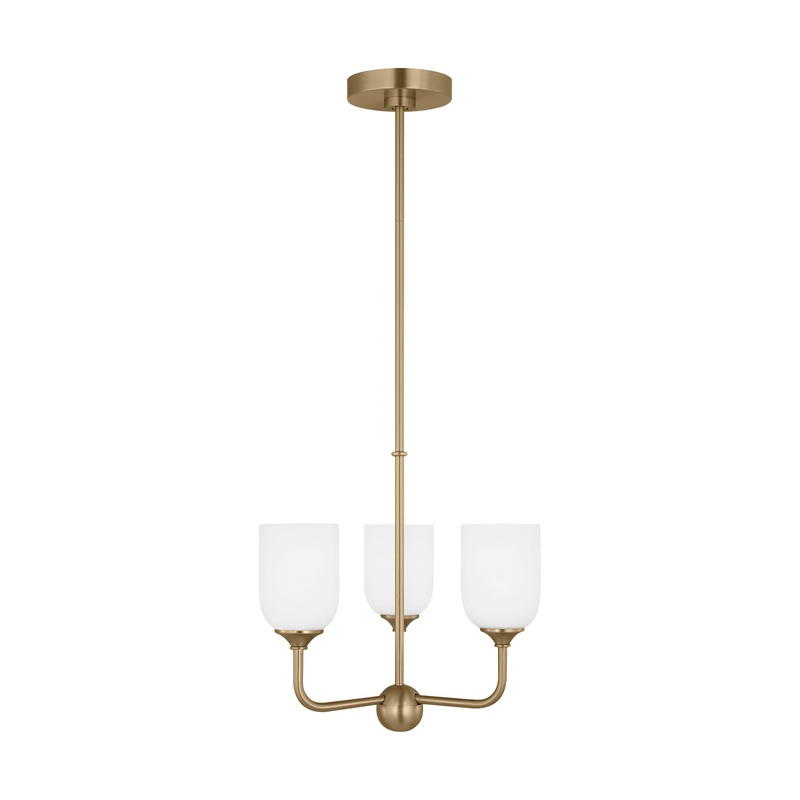 Emile Small Chandelier Satin Bronze LED Bulb(s) Included