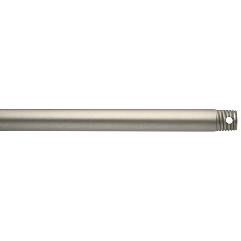 Kichler 360004NI Fan Down Rod, Brushed Nickel