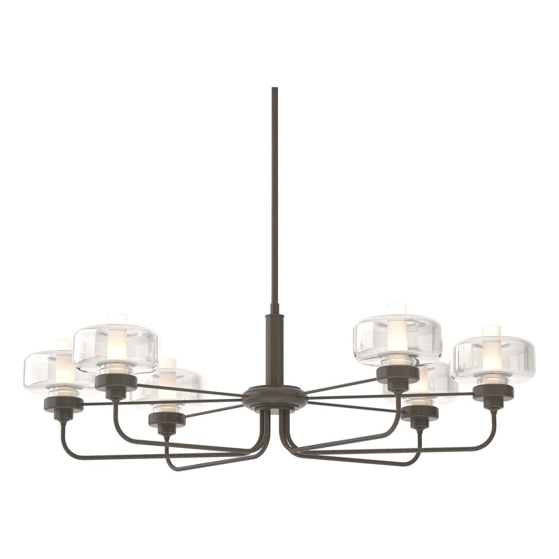 Nola Pendant Dark Smoke Clear Glass (ZM)