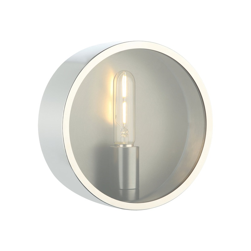 One Light Wall Sconce from the Marco Collection in Chrome Finish by Matteo Lighting
