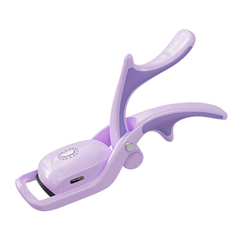 Purple USB Rechargeable Electric Heated Eyelash Curler – Lash Lift and Extension Tool