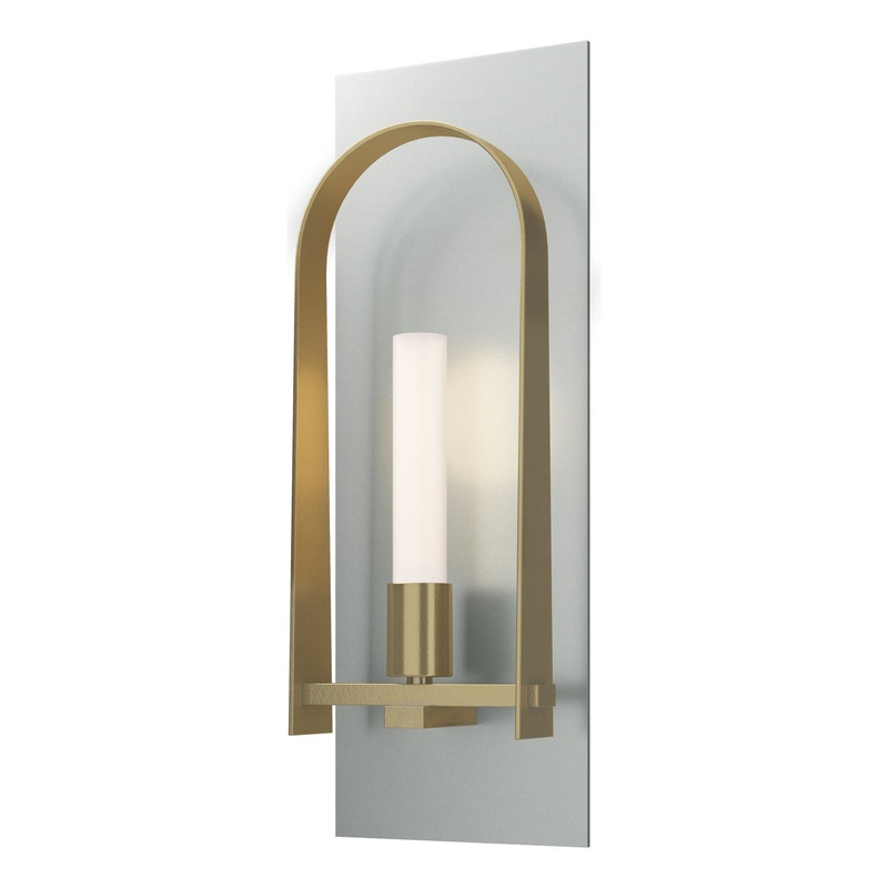 Triomphe 1-Light Sconce Vintage Platinum Modern Brass