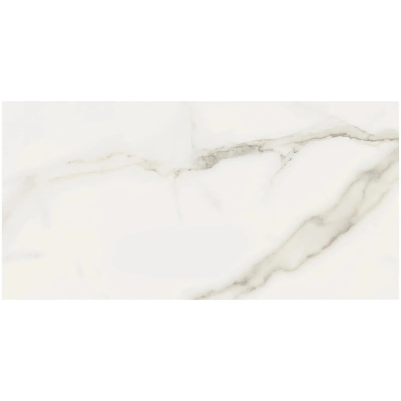 3″ x 12″ Calacatta Paonazzo Polished Rectified Bullnose Trim – Premium Marble Accent Trim