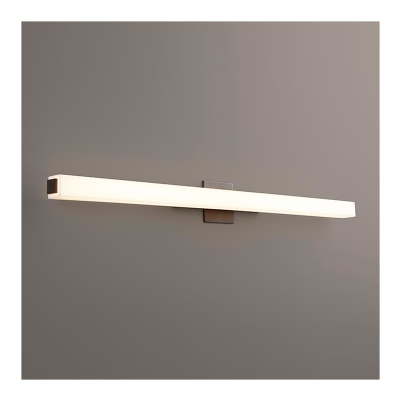 Adelphi Two-Light 46″ LED Bathroom Vanity Fixture – Oiled Bronze