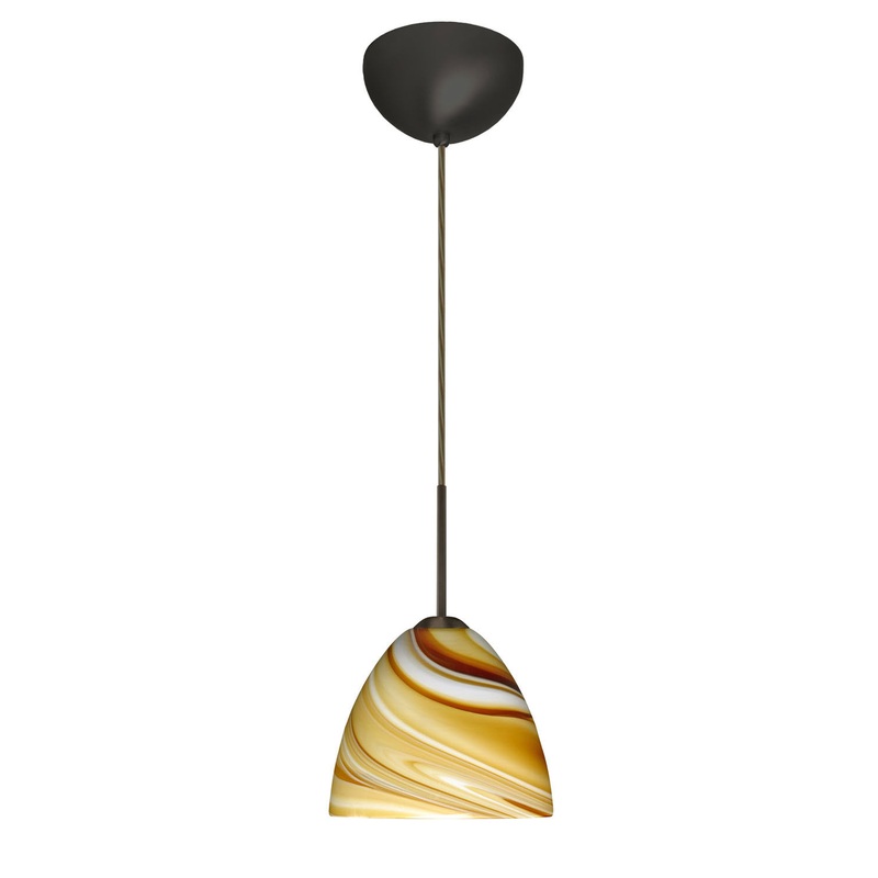 Besa 1BC-7572HN-BR Sasha One Light Pendant Bronze