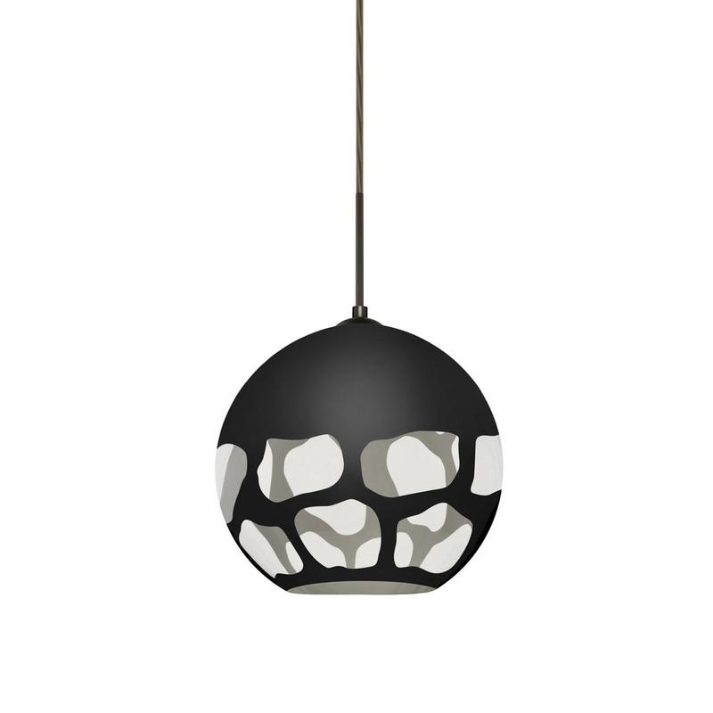 Besa 1JT-ROCKYBK-LED-BR Rocky One Light Pendant Bronze