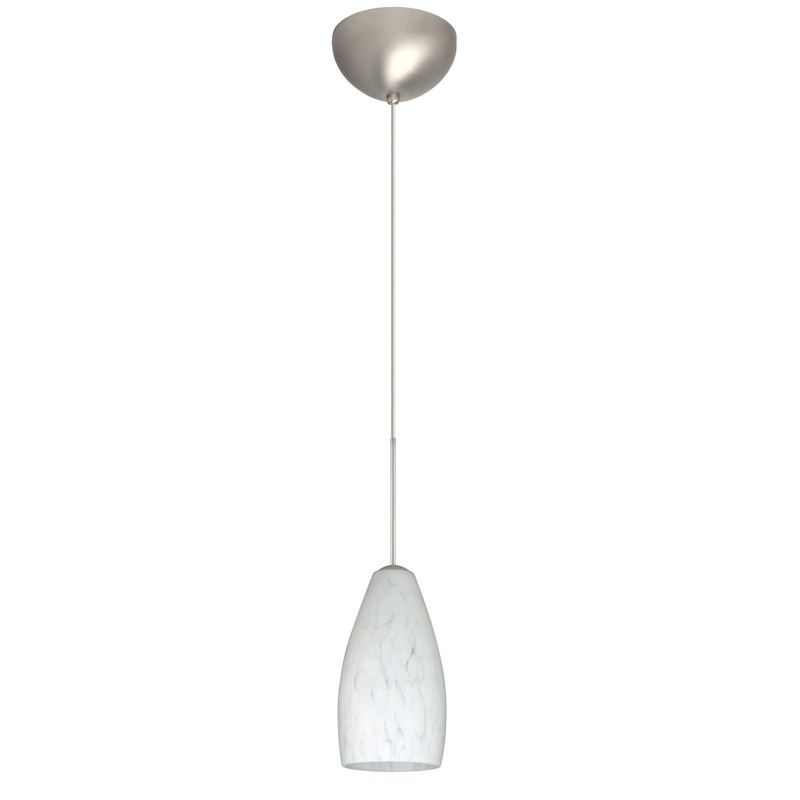 Besa 1XC-719819-SN Karli One Light Pendant Satin Nickel